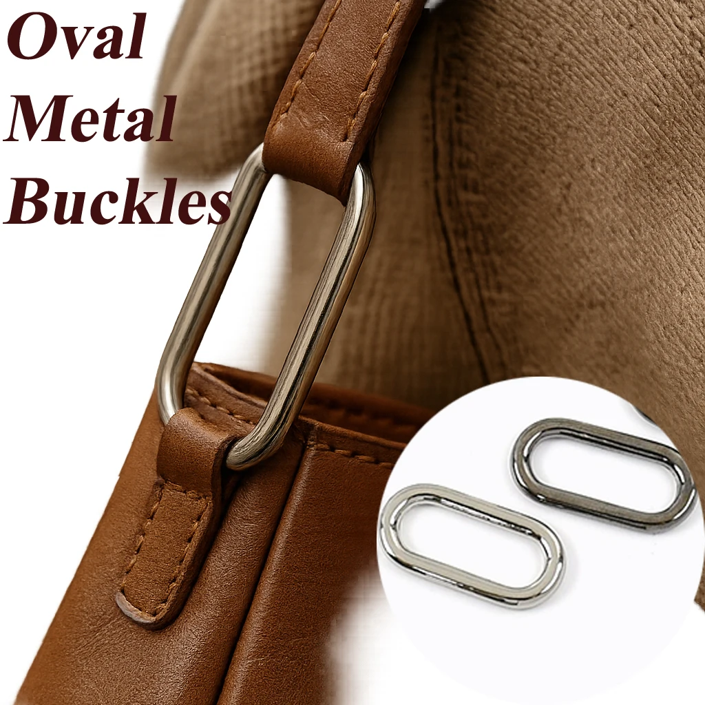 10Pcs 15-60mm Oval Metal Buckles Bag Strap Hooks O Ring Webbing Connect Buckle Adjust Hook Dog Collar Rings Hardware Accessories
10Pcs 15-60mm Oval Metal Buckles Bag Strap Hooks O Ring Webbing Connect Buckle Adjust Hook Dog Collar Rings Hardware Accessories
