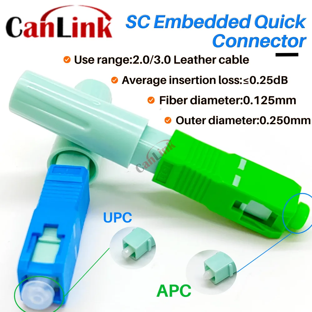 High Quality SC Apc Upc SM Single-Mode Optical Connector FTTH Tool Cold Connector Fiber Optic Fast Connector
High Quality SC Apc Upc SM Single-Mode Optical Connector FTTH Tool Cold Connector Fiber Optic Fast Connector