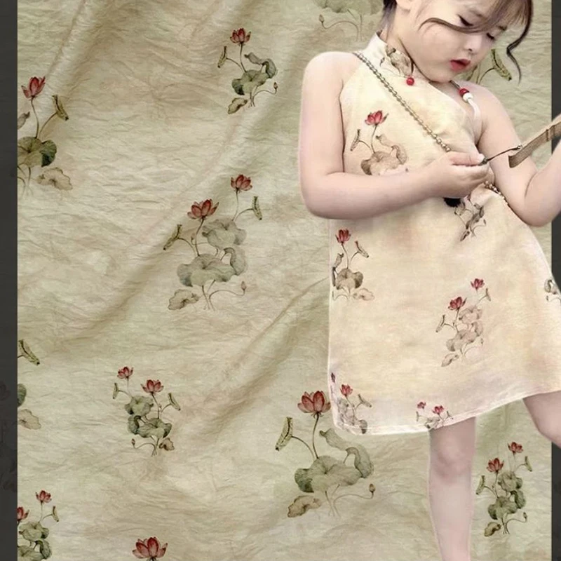 Colorful High-quality Digital Printed Fabric Summer Thin Chinese Robe Dress Organization DIY Sewing
Colorful High-quality Digital Printed Fabric Summer Thin Chinese Robe Dress Organization DIY Sewing