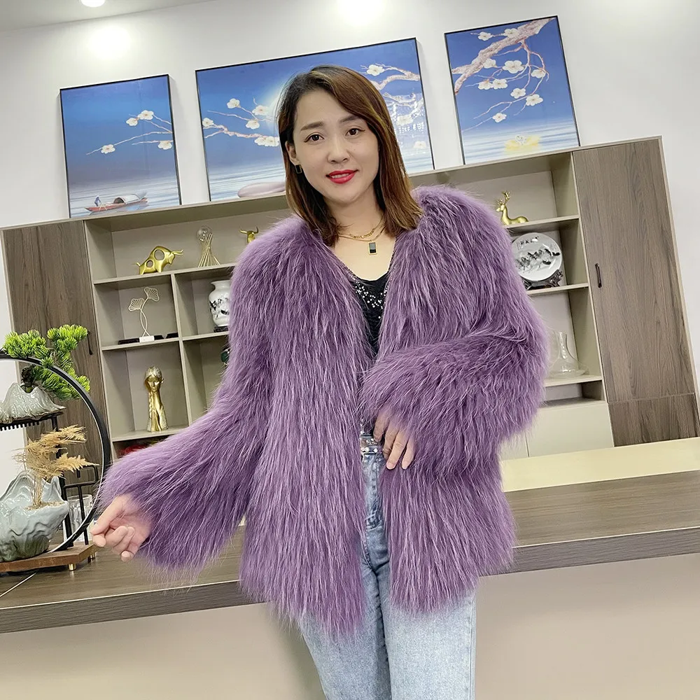 New Double Sided Raccoon Fur oven Women's Fur Coat Winter Natural Fox Fur Jackets Female Clothing Autumn Fashionable Fur Coat
New Double Sided Raccoon Fur oven Women's Fur Coat Winter Natural Fox Fur Jackets Female Clothing Autumn Fashionable Fur Coat