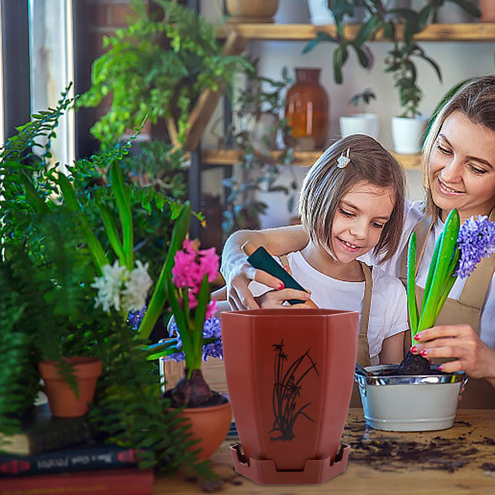 2 Pcs Flower Pot Green Plant Planter Nursery for Orchid Container Indoor Planters Garden Pots
2 Pcs Flower Pot Green Plant Planter Nursery for Orchid Container Indoor Planters Garden Pots