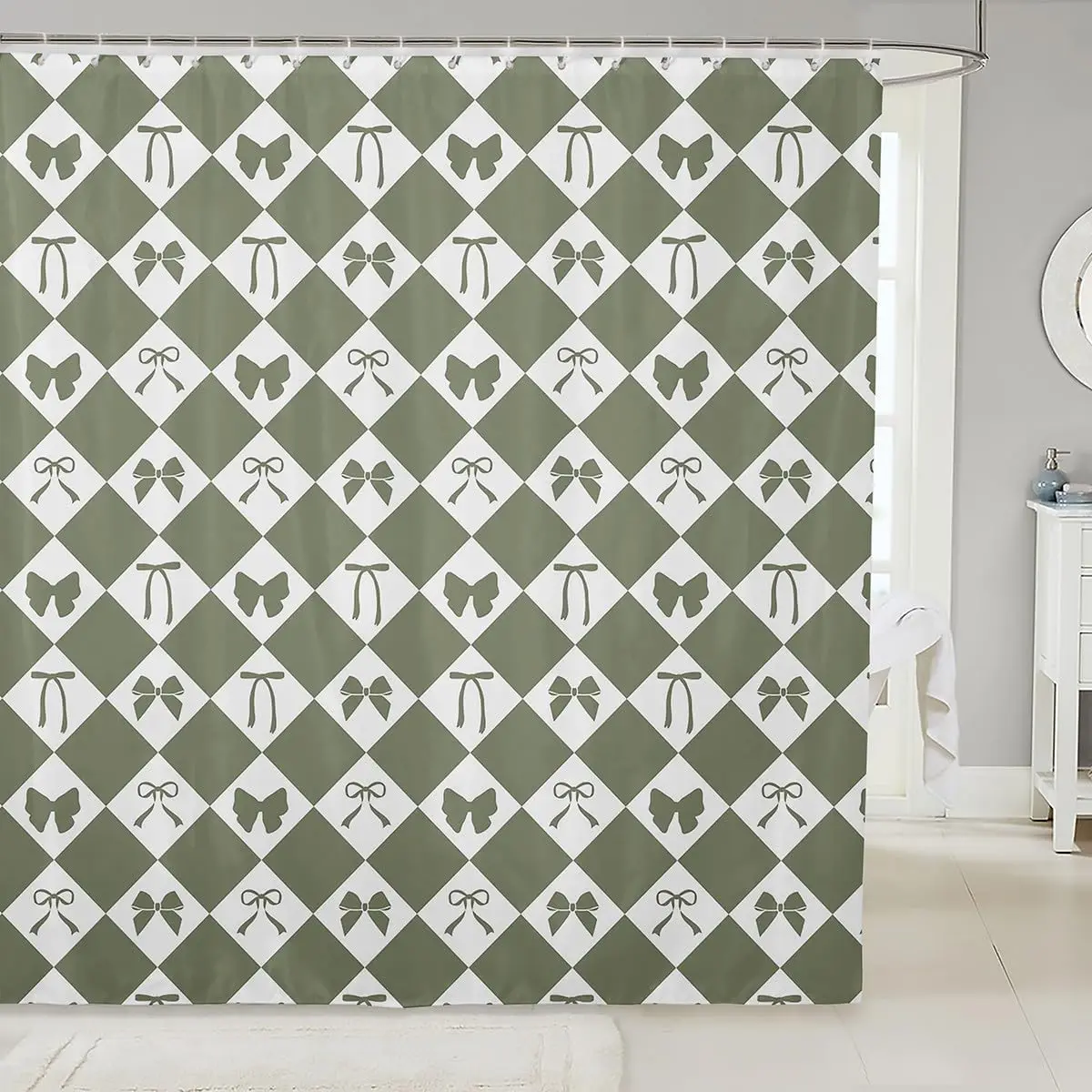 Занавески для душа с бантом, геометрическая занавеска для ванной комнаты для детей, женщин и мужчин, аксессуары для ванной комнаты с бантом, полосатая линия, водонепроницаемый полиэстер
Занавески для душа с бантом, геометрическая занавеска для ванной комнаты для детей, женщин и мужчин, аксессуары для ванной комнаты с бантом, полосатая линия, водонепроницаемый полиэстер