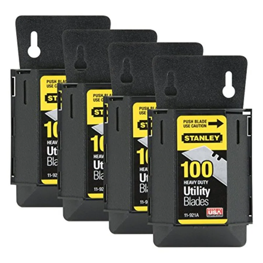 4 Pack of 11-921A 1992 Heavy Duty Utility Blades w/Dispenser 100 blades per Package
4 Pack of 11-921A 1992 Heavy Duty Utility Blades w/Dispenser 100 blades per Package