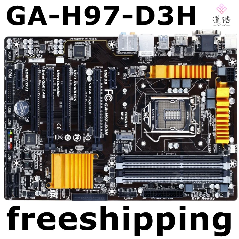 For GA-H97-D3H Motherboard 32GB LGA 1150 DDR3 ATX H97 Mainboard 100% Tested Fully Work
For GA-H97-D3H Motherboard 32GB LGA 1150 DDR3 ATX H97 Mainboard 100% Tested Fully Work