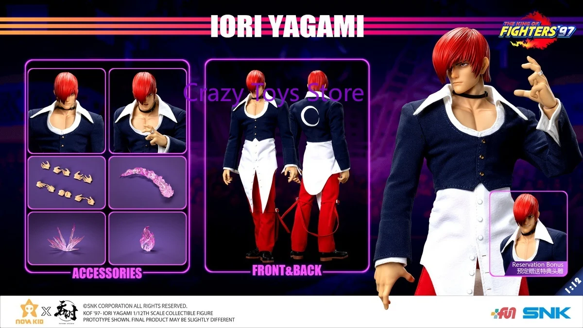 In StockOriginal Tunshi Studio 1/12 SNK Licensed King of Fighters KOF 97 Iori Yagami TS XXZ 008 Anime Action Collection Figures
In StockOriginal Tunshi Studio 1/12 SNK Licensed King of Fighters KOF 97 Iori Yagami TS XXZ 008 Anime Action Collection Figures