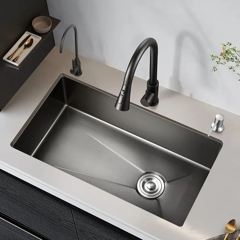 Honeycomb Textured Narrow Edge Stainless Steel Kitchen Sink Large Single Bowl Ultra Thick 4mm Easy Clean Nano Wash Dishes
Honeycomb Textured Narrow Edge Stainless Steel Kitchen Sink Large Single Bowl Ultra Thick 4mm Easy Clean Nano Wash Dishes