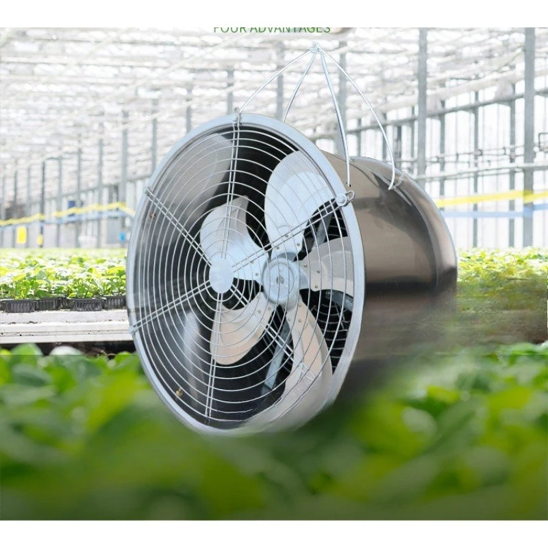 Greenhouse circulating fan, air cooling and dehumidification circulating fan axial flow fan
Greenhouse circulating fan, air cooling and dehumidification circulating fan axial flow fan