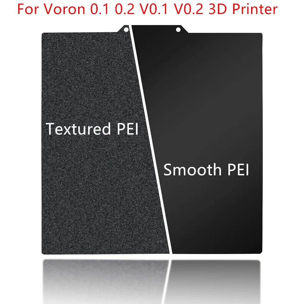 Двусторонняя текстурированная PEI-пластина 120x120 мм черного цвета для Voron 0.1/0.2, гибкий стальной лист с текстурированной и гладкой поверхностью PEI
Двусторонняя текстурированная PEI-пластина 120x120 мм черного цвета для Voron 0.1/0.2, гибкий стальной лист с текстурированной и гладкой поверхностью PEI
