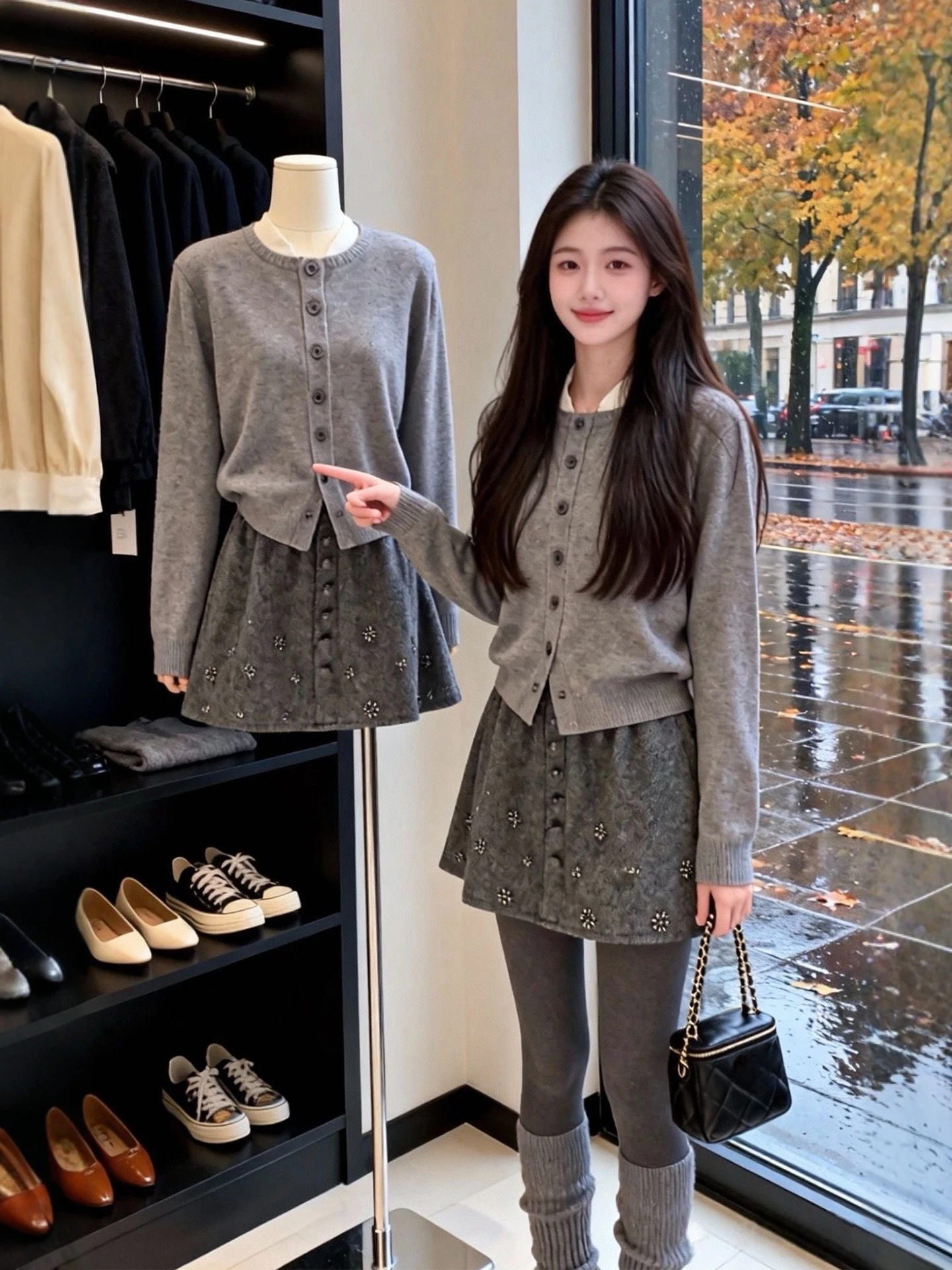 Winter Casual Knitted Sweater Cardigan And Skirt Set plus Size Women's Lazy Comfortable Faion Ensemble Warmth
Winter Casual Knitted Sweater Cardigan And Skirt Set plus Size Women's Lazy Comfortable Faion Ensemble Warmth