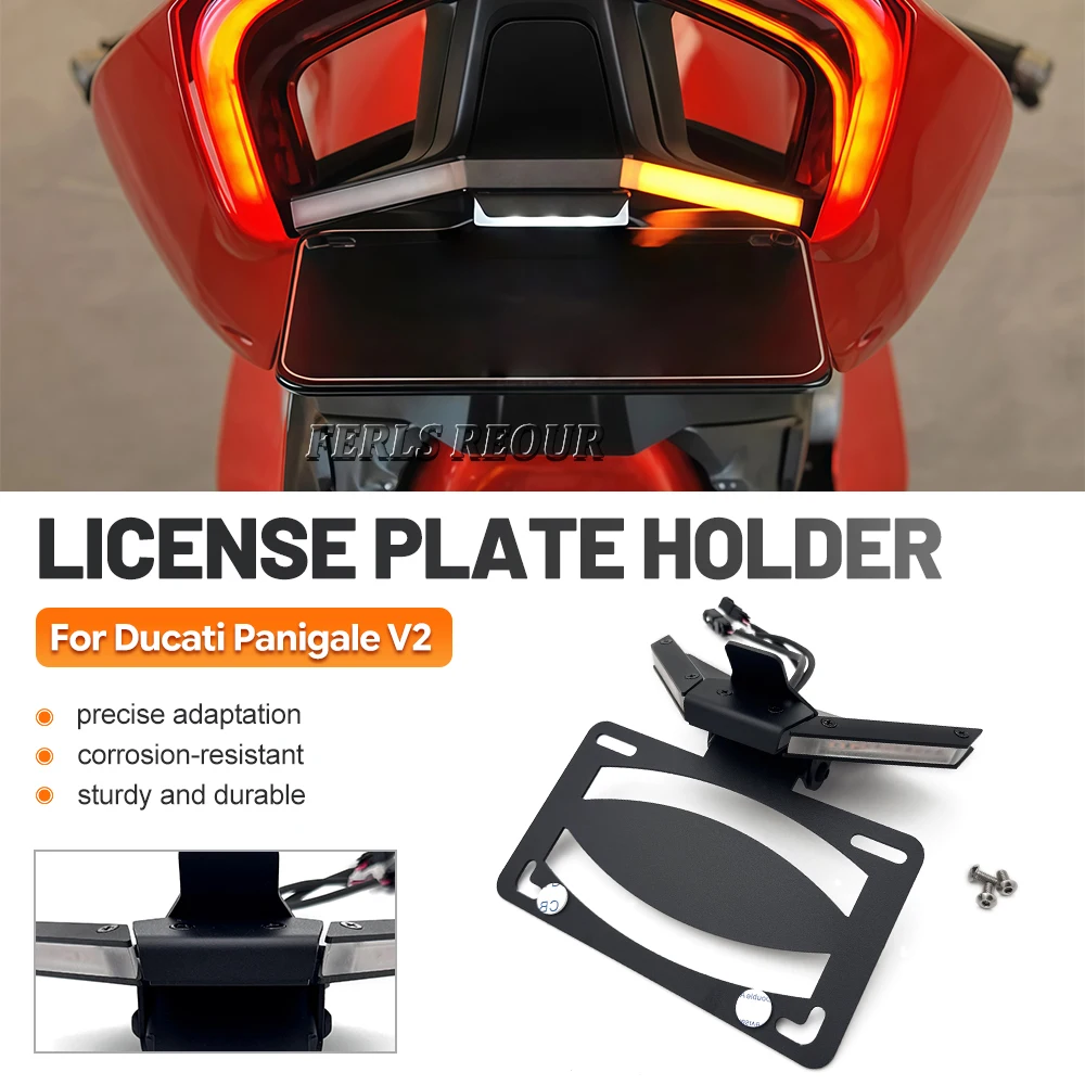 For Ducati Panigale V2 Tail Light Rear Tail Tidy Fender Eliminator Kit Motor Licence Plate Holder Motorcycle Accessories
For Ducati Panigale V2 Tail Light Rear Tail Tidy Fender Eliminator Kit Motor Licence Plate Holder Motorcycle Accessories
