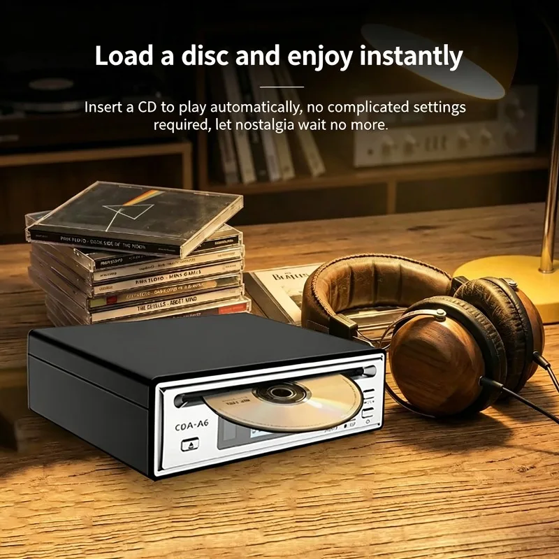 Portable Bluetooth CD Player HiFi Audio CD Ripper Multi-functional Digital Player with Input And Output for Music Entertainment
