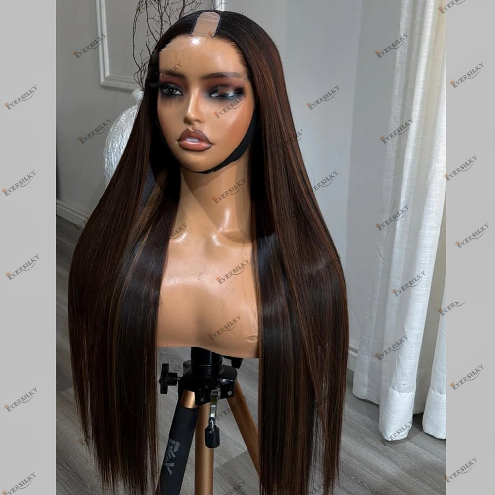 Super Long 30Inches Silky Straight Human Hair Highlight Black Women U Part Wigs Balayage Glueless V Part Wigs 1x4 Machine Made
Super Long 30Inches Silky Straight Human Hair Highlight Black Women U Part Wigs Balayage Glueless V Part Wigs 1x4 Machine Made