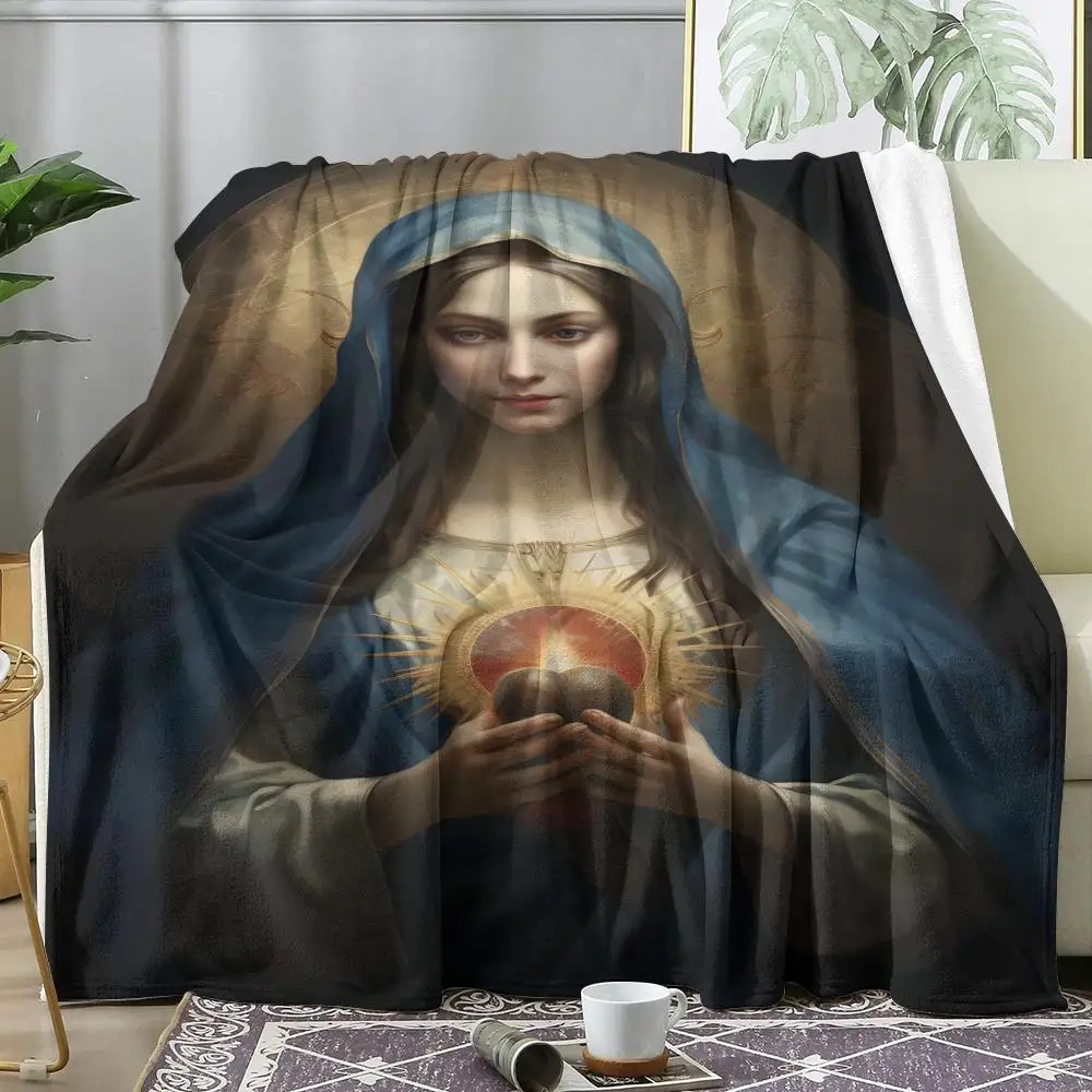 Blessed Virgin Mother Mary Throw Soft Flannel AC Blanket Lightweight Summer Nap Throw Cozy Blanket for Sofa Bed Travel Home
Blessed Virgin Mother Mary Throw Soft Flannel AC Blanket Lightweight Summer Nap Throw Cozy Blanket for Sofa Bed Travel Home