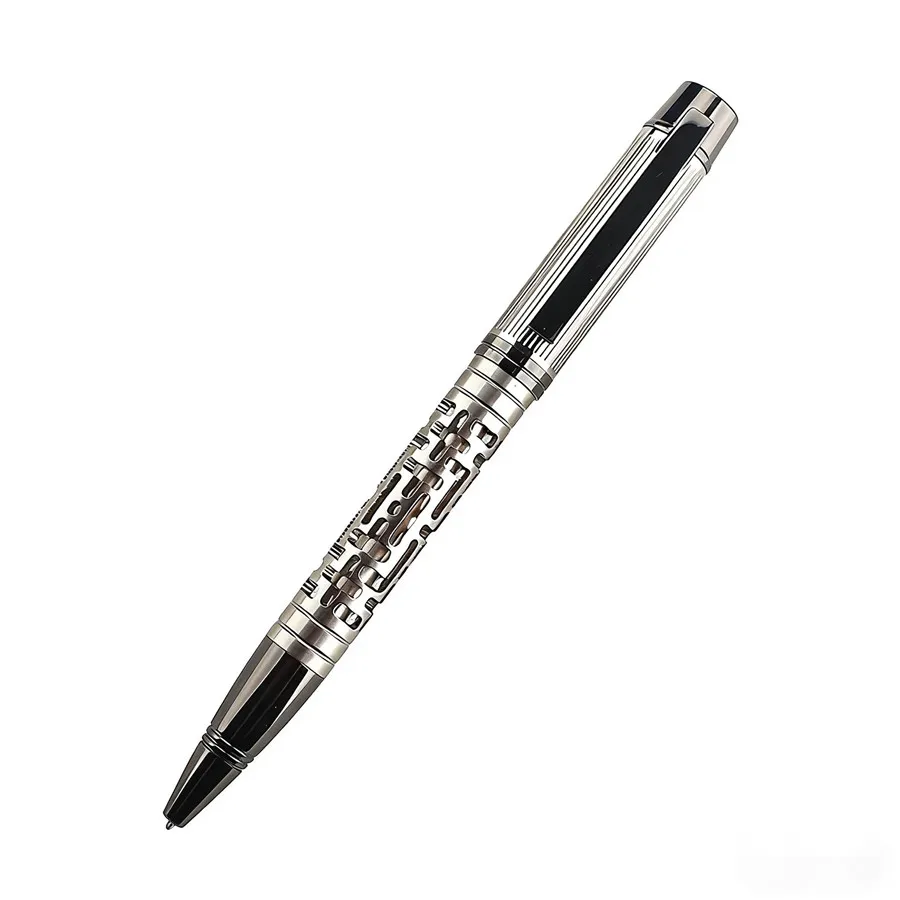 Ручка-шариковая ручка из металла с полой резной отделкой. Изысканный дизайн с тонкой резьбой и сложными деталями, демонстрирующий уникальное мастерство.
Ручка-шариковая ручка из металла с полой резной отделкой. Изысканный дизайн с тонкой резьбой и сложными деталями, демонстрирующий уникальное мастерство.
