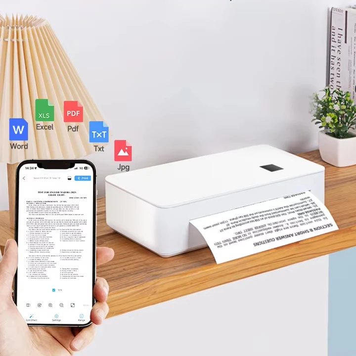 Портативный мини-термопринтер 300DPI с Bluetooth и бумагой
Портативный мини-термопринтер 300DPI с Bluetooth и бумагой