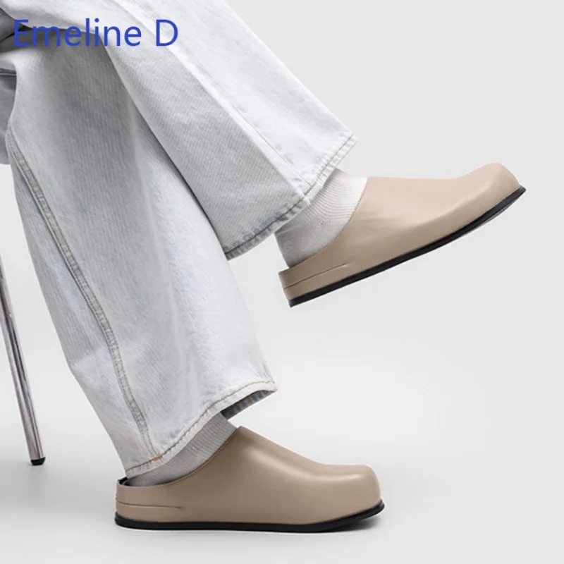 Leather Round Toe Slip On Mule Clogs Flat Sole Comfortable Casual Streetwear Daily Work Indoor Outdoor Men Footwear
Leather Round Toe Slip On Mule Clogs Flat Sole Comfortable Casual Streetwear Daily Work Indoor Outdoor Men Footwear