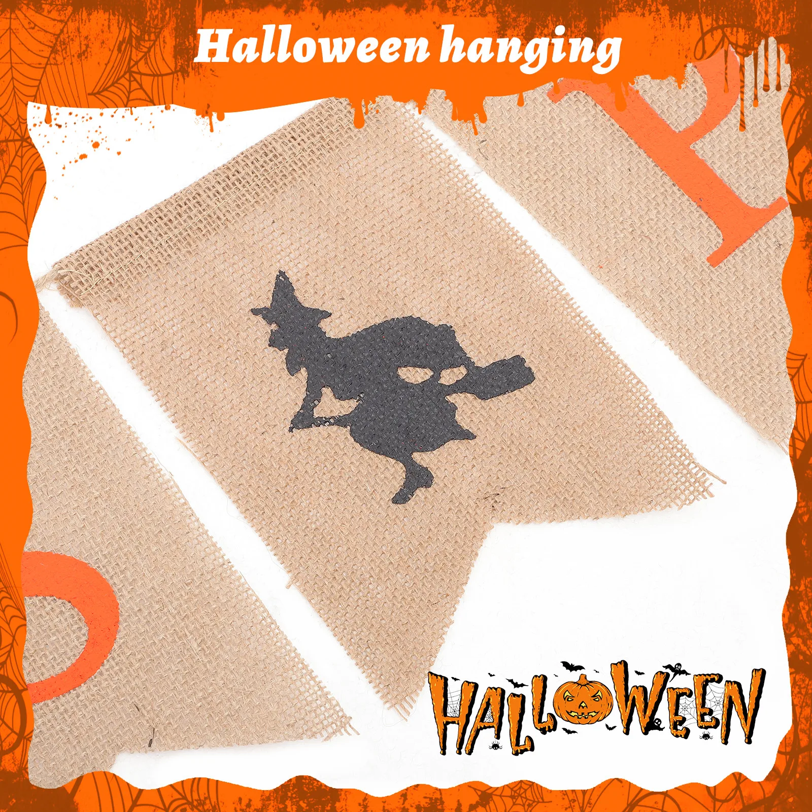 1pc Halloween Banners Decorative Cloth Letter Banner for Party Fireplace Wall Hanging Festive Home Creative Banner Supplies Flag
1pc Halloween Banners Decorative Cloth Letter Banner for Party Fireplace Wall Hanging Festive Home Creative Banner Supplies Flag