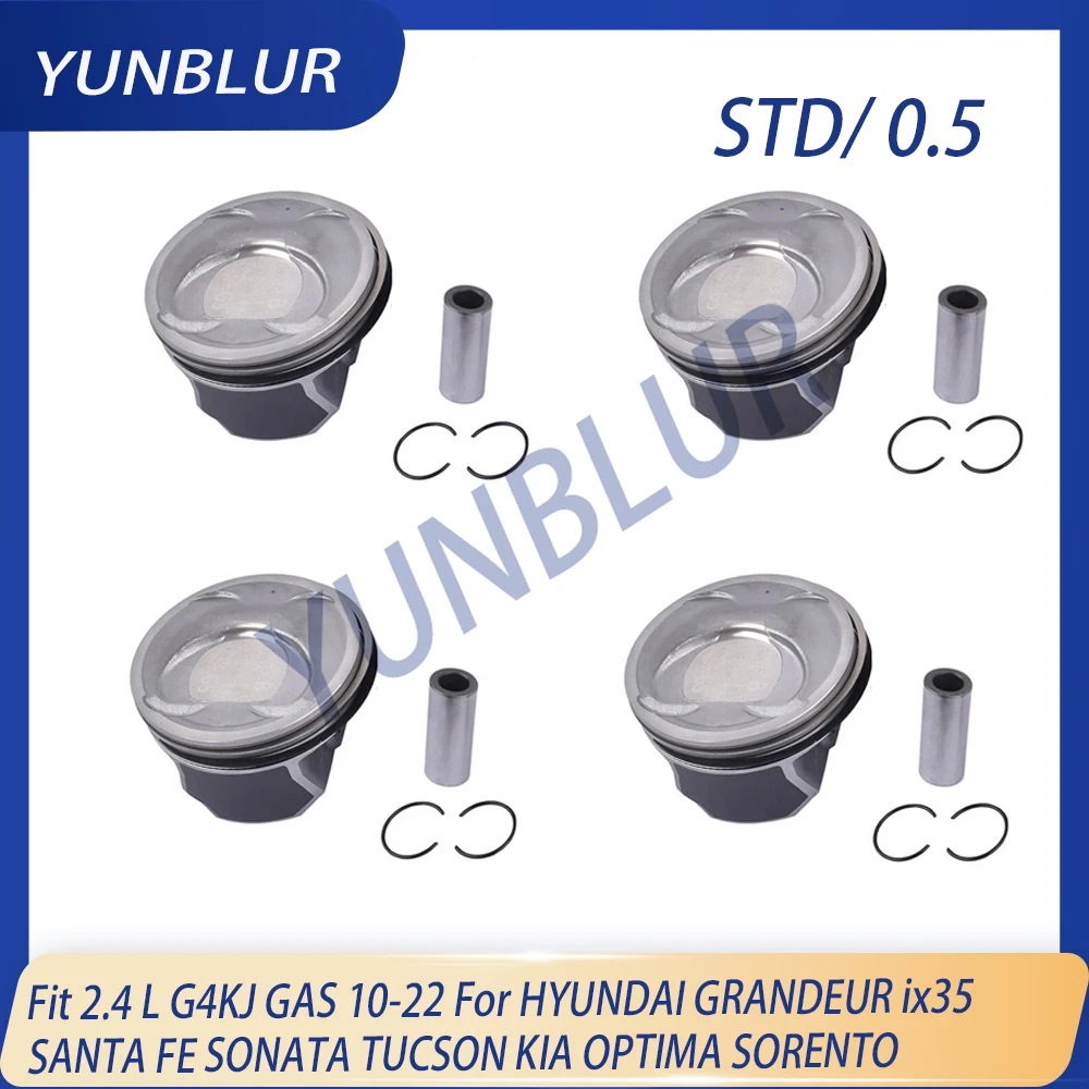 STD / 0.5 Engine Piston & Ring Kit Fit 2.4 L G4KJ GAS 10-22 For HYUNDAI GRANDEUR ix35 SANTA FE SONATA TUCSON KIA OPTIMA SORENTO
STD / 0.5 Engine Piston & Ring Kit Fit 2.4 L G4KJ GAS 10-22 For HYUNDAI GRANDEUR ix35 SANTA FE SONATA TUCSON KIA OPTIMA SORENTO