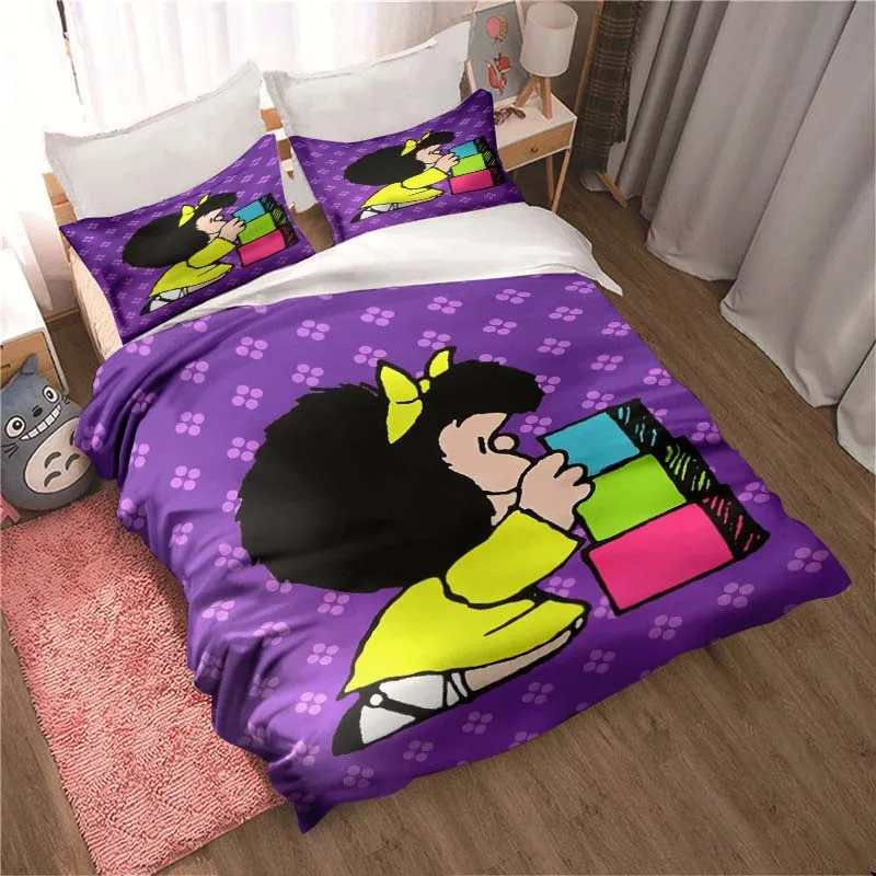Cute Anime Mafalda All Season Twin Bedding Set 3 Piece Comforter Set Bed Duvet Cover Double King Comforter Cover Home Textile
Cute Anime Mafalda All Season Twin Bedding Set 3 Piece Comforter Set Bed Duvet Cover Double King Comforter Cover Home Textile