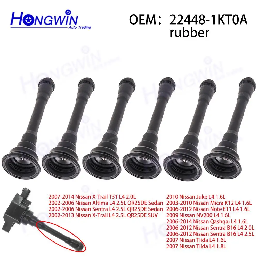 6PCS Ignition Coil Rubber Boot Repair kits For Nissan Altima 1.2 1.6 2.0 Rogue Sentra Infiniti FX50 M56 22448-1KT0A 22448EN000
6PCS Ignition Coil Rubber Boot Repair kits For Nissan Altima 1.2 1.6 2.0 Rogue Sentra Infiniti FX50 M56 22448-1KT0A 22448EN000