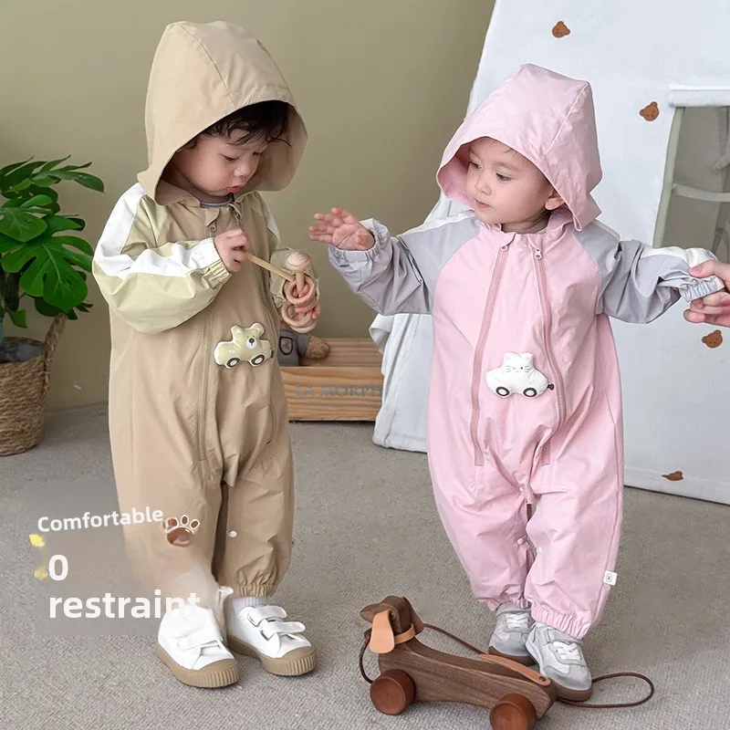 Baby Color Blocked Jumpsuit 2025 New Autumn Baby 3D Doll Crawling Suit Newborn Korean Version Hooded Clothes
Baby Color Blocked Jumpsuit 2025 New Autumn Baby 3D Doll Crawling Suit Newborn Korean Version Hooded Clothes