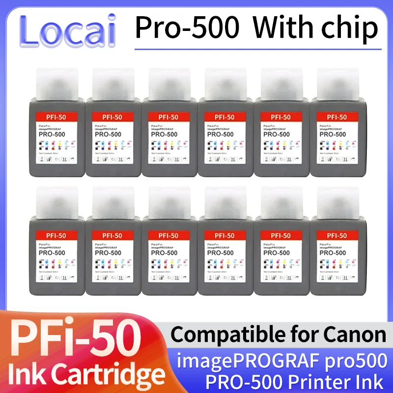 С новым встроенным чипом, картридж с чернилами, совместимый с принтером Canon imagePROGRAF pro500 PRO-500 с чипом (третья марка)
С новым встроенным чипом, картридж с чернилами, совместимый с принтером Canon imagePROGRAF pro500 PRO-500 с чипом (третья марка)