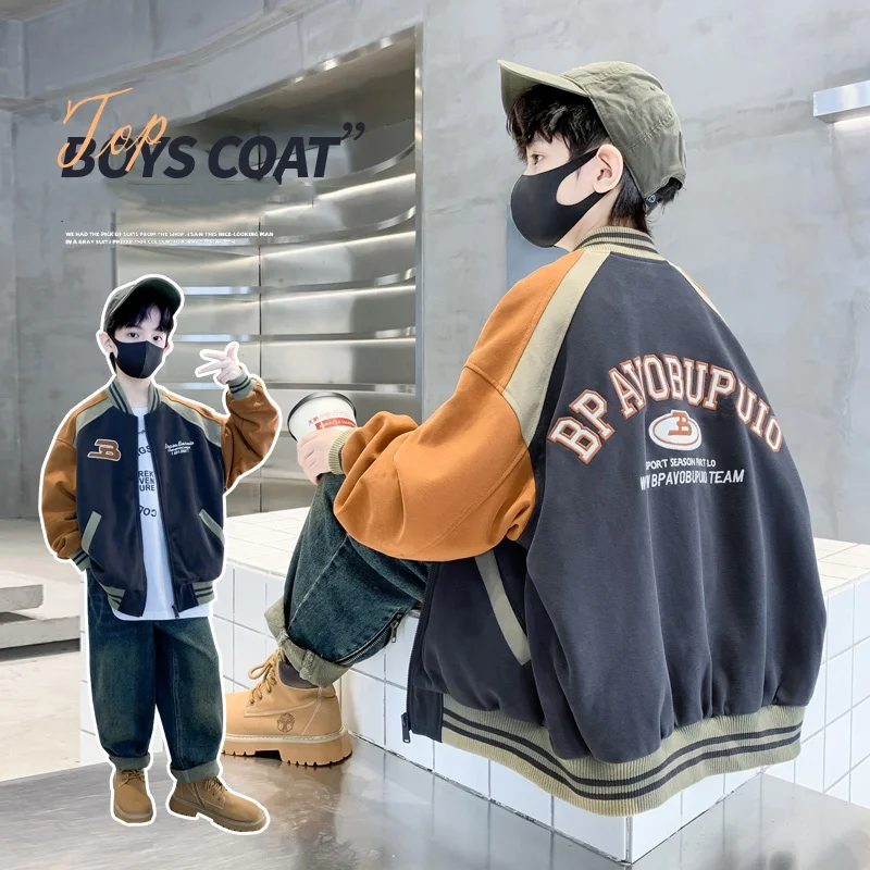 Kids Baseball Coat Age 4-14Y Baby Boy Casual Fashion Outfit Toddler Classical Outwear Child American Style Spring Autumn Jacket
Kids Baseball Coat Age 4-14Y Baby Boy Casual Fashion Outfit Toddler Classical Outwear Child American Style Spring Autumn Jacket