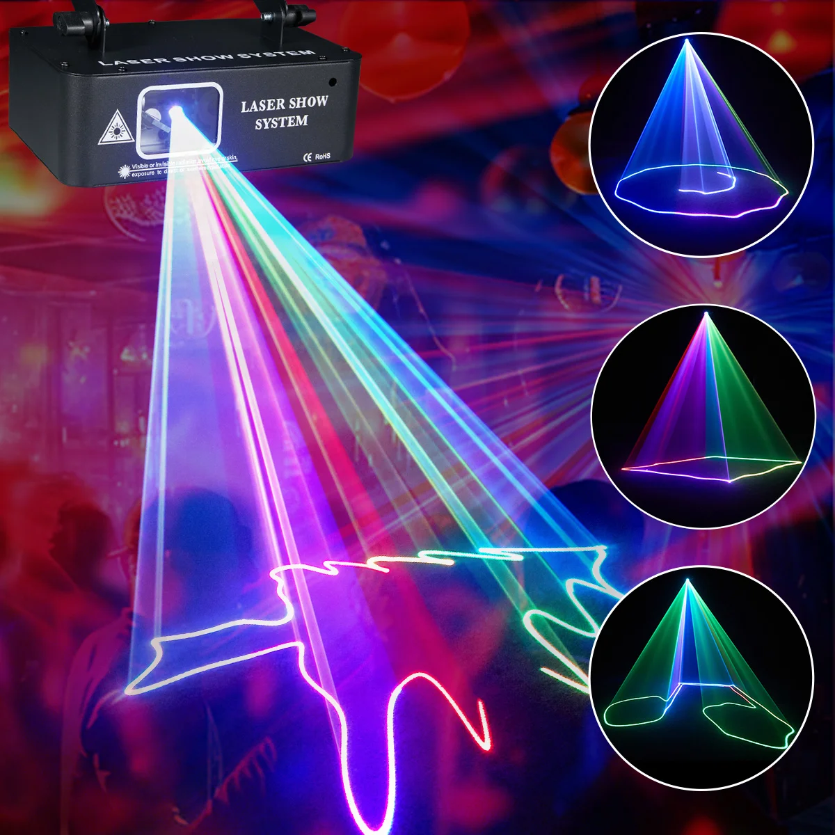YSH Great 3D RGB Full Color Animation Laser Light 10m DJ Stage Party for Wedding Disco Bar Club with DMX512 Sound
YSH Great 3D RGB Full Color Animation Laser Light 10m DJ Stage Party for Wedding Disco Bar Club with DMX512 Sound