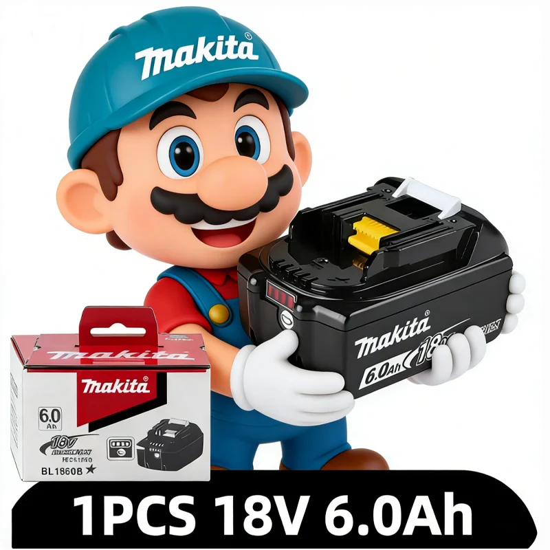 Makita 18V Battery BL1840 BL1850 BL1860 18V LXT Lithium Ion Replacement Battery 6.0Ah
Makita 18V Battery BL1840 BL1850 BL1860 18V LXT Lithium Ion Replacement Battery 6.0Ah