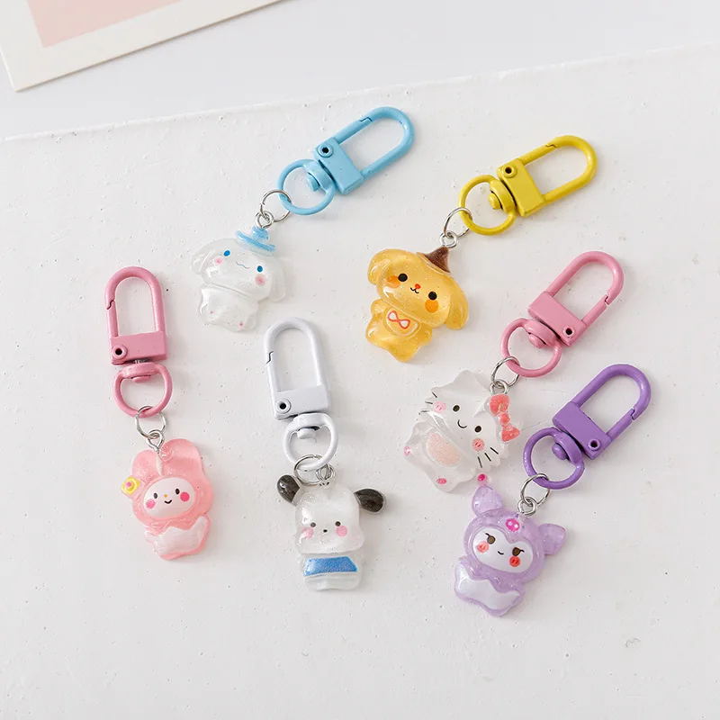 Sanrio Cute Transparent Sparkling 3D Keychain Anime Accessories for Bags Creative Gift
Sanrio Cute Transparent Sparkling 3D Keychain Anime Accessories for Bags Creative Gift