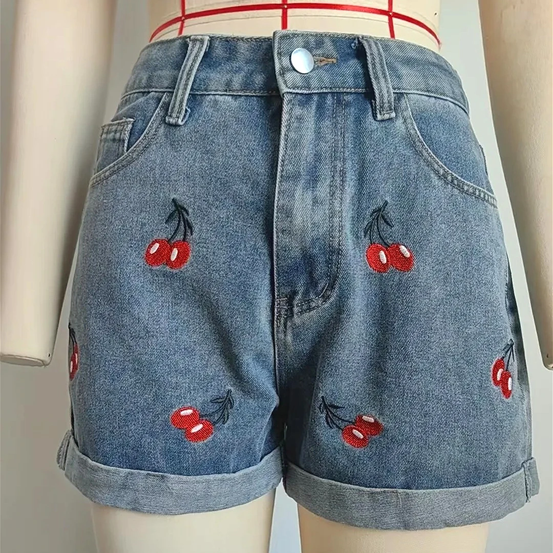 2026 Jeans Shorts Women Embroidery Denim Mid Waist Washed Distressed Pockets Female Streetwear Casual Straight Short Pants
2026 Jeans Shorts Women Embroidery Denim Mid Waist Washed Distressed Pockets Female Streetwear Casual Straight Short Pants