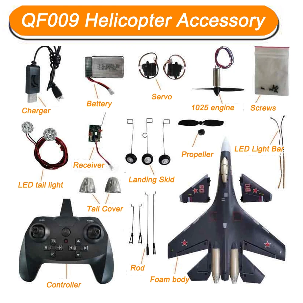 QF009 4CH RC Aircraft Helicopter Spare Part Receiver / Motor Engine / USB Charger / Motor Base / Propeller / LED light etc.
QF009 4CH RC Aircraft Helicopter Spare Part Receiver / Motor Engine / USB Charger / Motor Base / Propeller / LED light etc.