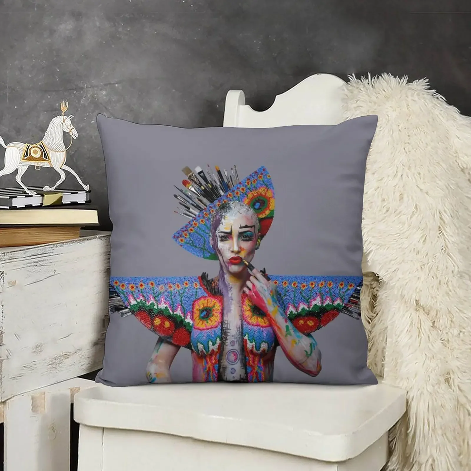 Colour Me Pyssla - Self Portrait Throw Pillow Couch Cushions Sofa Decorative Covers pillow
Colour Me Pyssla - Self Portrait Throw Pillow Couch Cushions Sofa Decorative Covers pillow