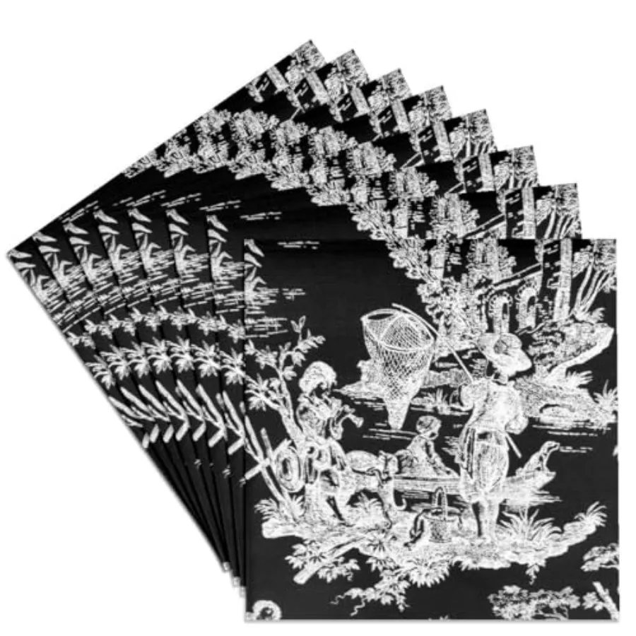 LLC French Toile Ceramic Tile Coaster Set of 8
LLC French Toile Ceramic Tile Coaster Set of 8