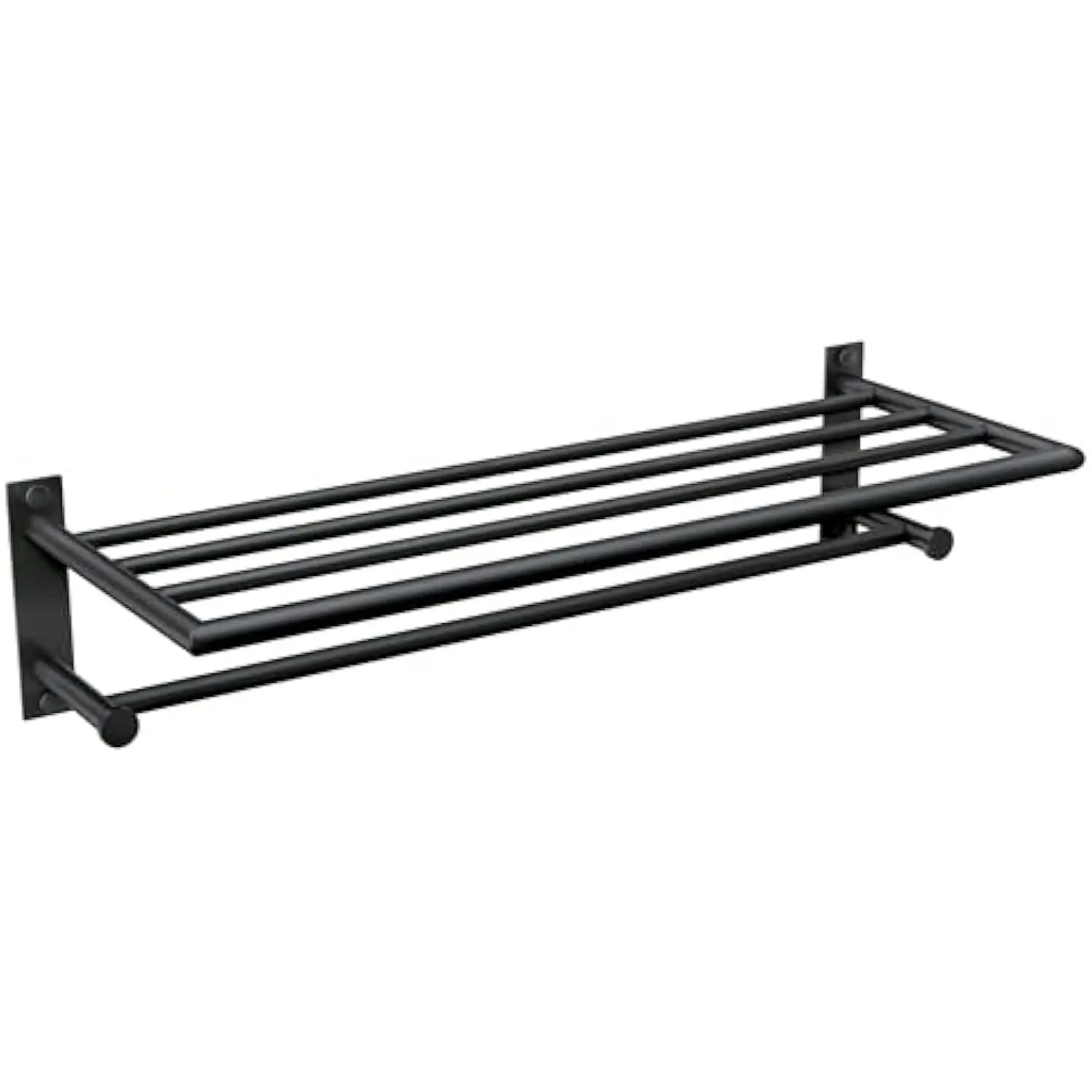 Y5794BL 24-Inch Wide Modern Bathroom Hotel-Style Towel Storage Shelf with Towel Bar, Matte Black
Y5794BL 24-Inch Wide Modern Bathroom Hotel-Style Towel Storage Shelf with Towel Bar, Matte Black
