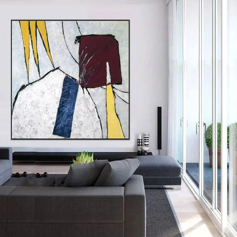 High Quality 100% Handmade Modern Simple Line Oil Paintings Abstract Canvas Wall Art Pictures Nordic Living Room Decoration Gift
High Quality 100% Handmade Modern Simple Line Oil Paintings Abstract Canvas Wall Art Pictures Nordic Living Room Decoration Gift