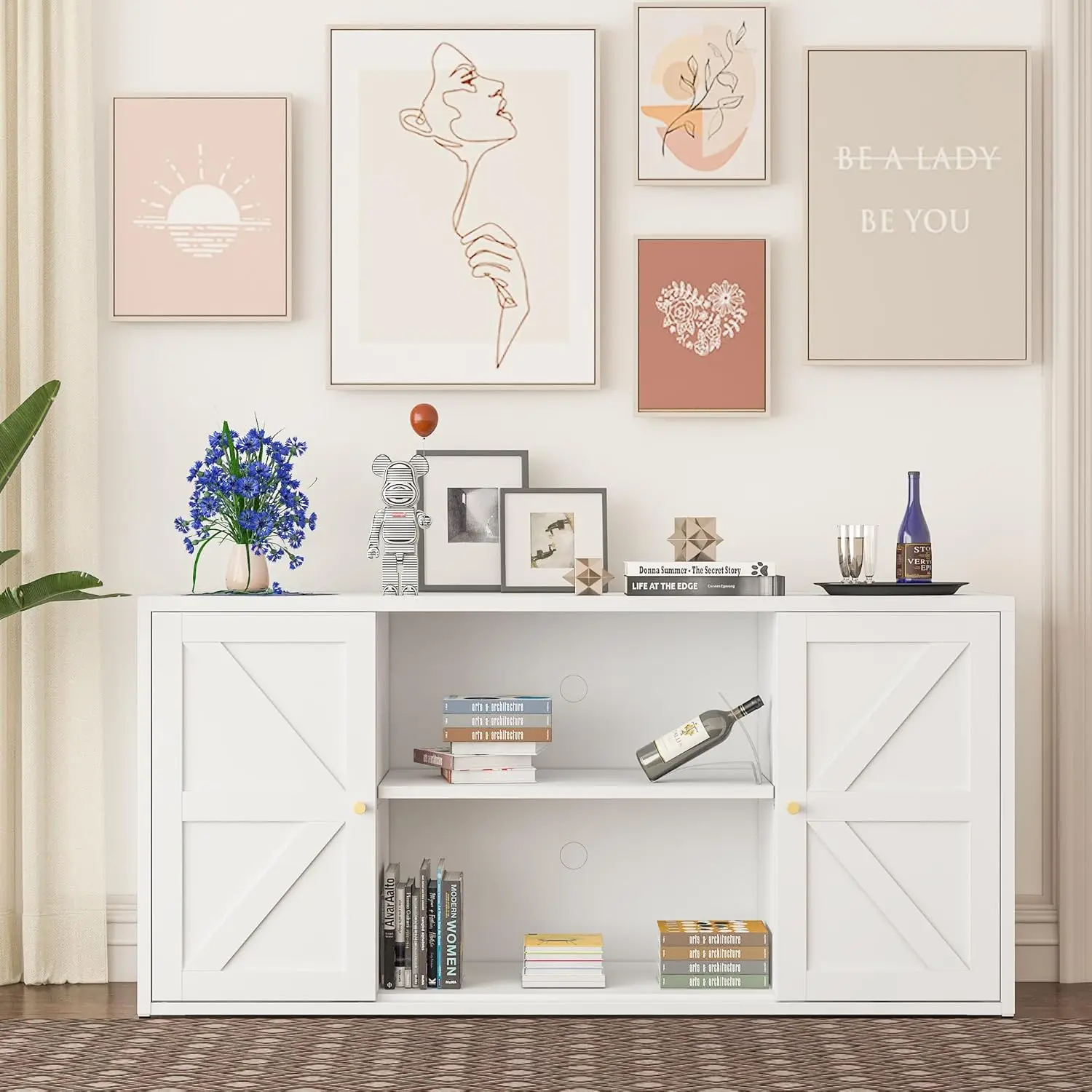 Metal Storage Cabinet 2 Doors 4 Shelves Pantry Credenza Buffet Bathroom Living Room Entryway Home Office White, Customized
Metal Storage Cabinet 2 Doors 4 Shelves Pantry Credenza Buffet Bathroom Living Room Entryway Home Office White, Customized