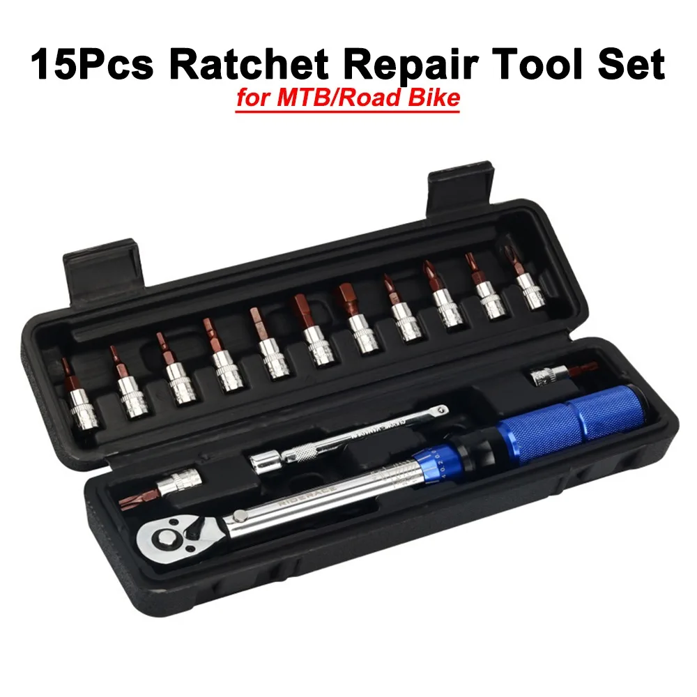 Набор из 15 предметов: Двунаправленный динамометрический ключ Bikehand 1/4 дюйма, 2-24 Нм, для ремонта велосипедов и мотоциклов
Набор из 15 предметов: Двунаправленный динамометрический ключ Bikehand 1/4 дюйма, 2-24 Нм, для ремонта велосипедов и мотоциклов