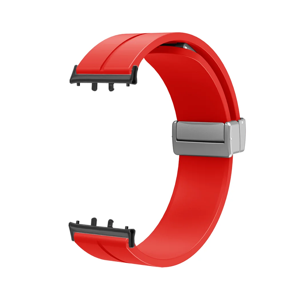 18mm Folding Magnetic Watch Strap For Samsung Galaxy Fit3 Smart Watch Quick Release Soft Silicone Skin-friendly For Men Women
18mm Folding Magnetic Watch Strap For Samsung Galaxy Fit3 Smart Watch Quick Release Soft Silicone Skin-friendly For Men Women