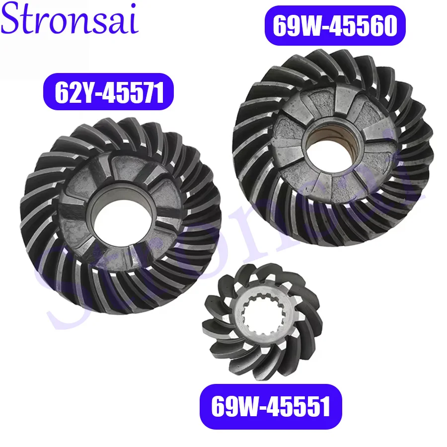 Gear set for Yamaha 4 stroke 60HP Boat Engine 69W-45551-00 69W-45560-00 62Y-45571-00 Outboard Accessories
Gear set for Yamaha 4 stroke 60HP Boat Engine 69W-45551-00 69W-45560-00 62Y-45571-00 Outboard Accessories