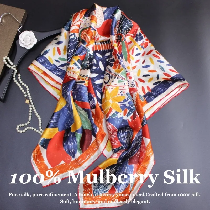 2026 Luxury Hand Rolled Edge Real Silk Scarf Women 110cm Square Mulberry Silk Shawl Wrap Designer Floral Hijab Pashmina Poncho
2026 Luxury Hand Rolled Edge Real Silk Scarf Women 110cm Square Mulberry Silk Shawl Wrap Designer Floral Hijab Pashmina Poncho