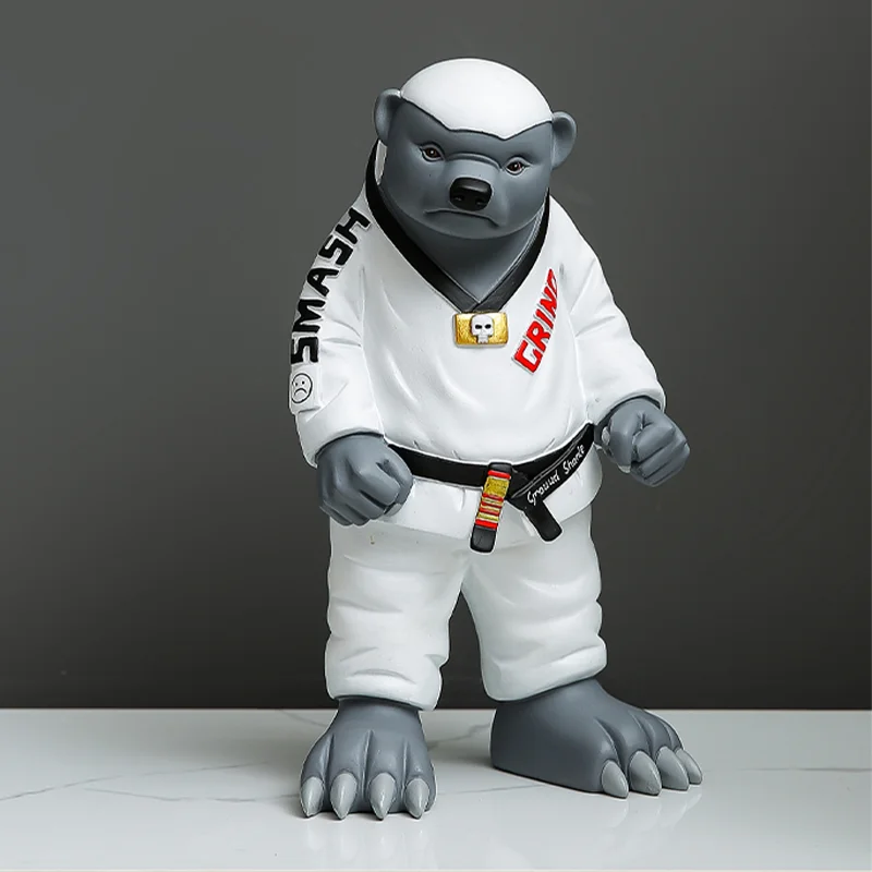 KungFu Ratel Figurine Decorative Sculpture Mellivora capensis Statue Animal Ornament Decor Cat Room Decor Office Decoration
KungFu Ratel Figurine Decorative Sculpture Mellivora capensis Statue Animal Ornament Decor Cat Room Decor Office Decoration