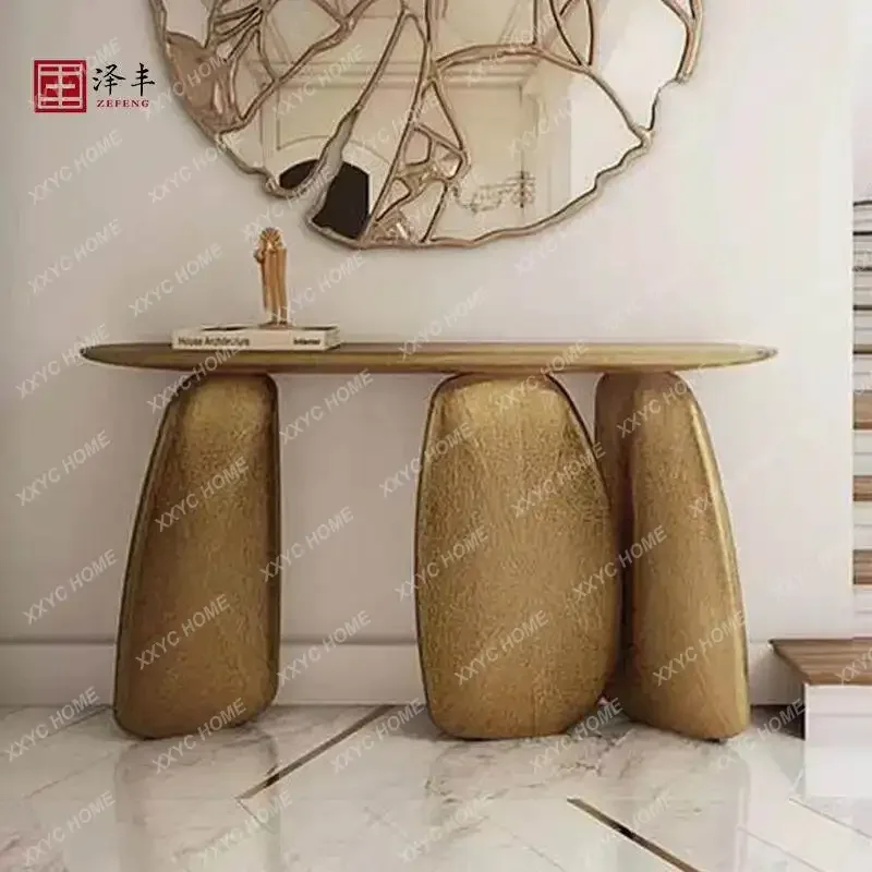 L Entrance Table Large Flat Mansion Art High-end Villa Entrance Table Art View Table Light Luxury
L Entrance Table Large Flat Mansion Art High-end Villa Entrance Table Art View Table Light Luxury