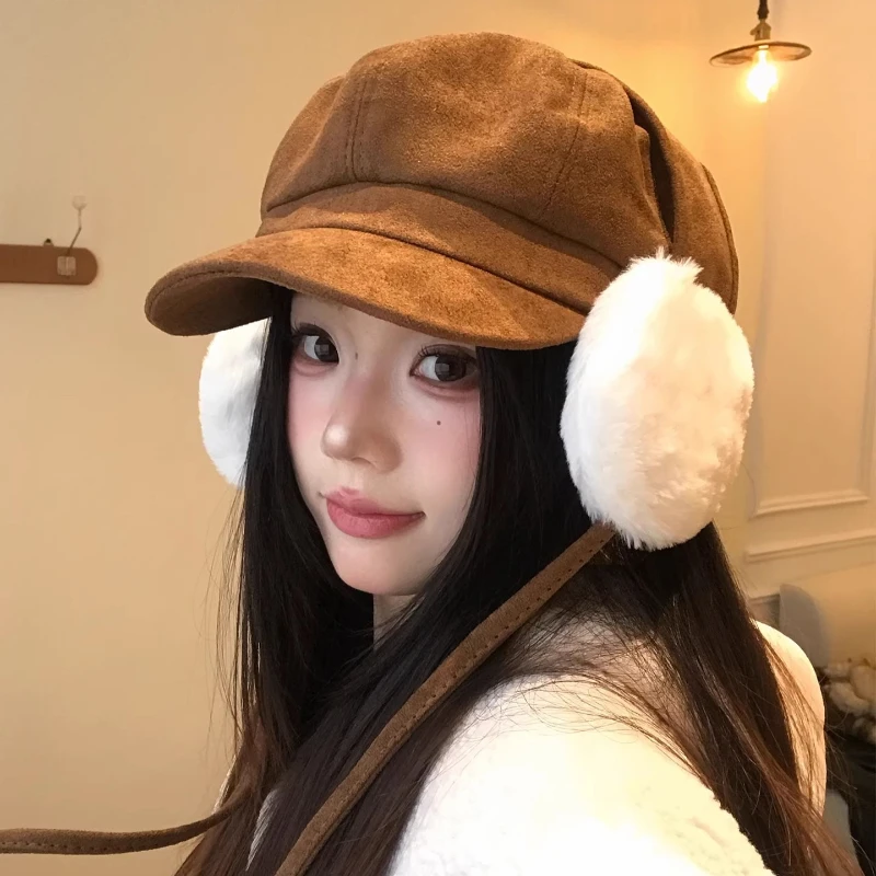 Замшевые литературные восьмиугольные шапки в стиле ретро для мужчин и женщин, зимние повседневные универсальные теплые съемные плюшевые наушники, дизайнерские береты
Замшевые литературные восьмиугольные шапки в стиле ретро для мужчин и женщин, зимние повседневные универсальные теплые съемные плюшевые наушники, дизайнерские береты