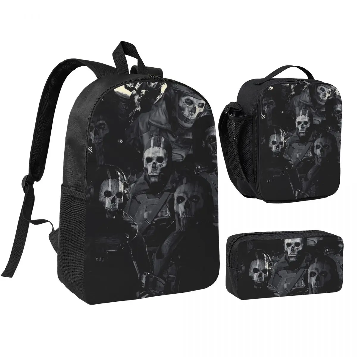 Simon Ghost Riley Backpack Boys Girls BookBag School Bag Shoulder Bags 3ps Insulated Lunch Bag Pencil Case
Simon Ghost Riley Backpack Boys Girls BookBag School Bag Shoulder Bags 3ps Insulated Lunch Bag Pencil Case