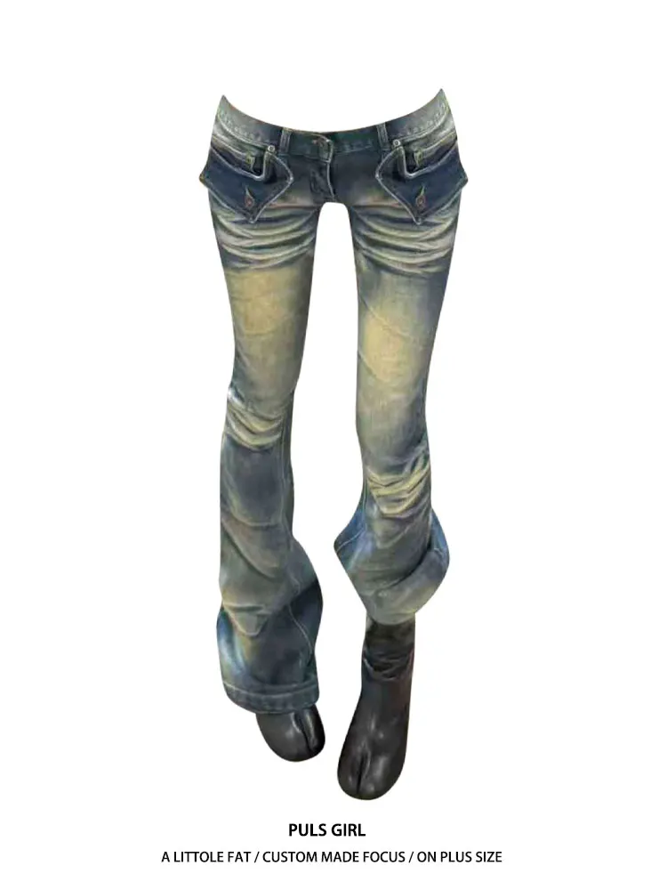 Low Waist Bell Bottom Embroidered Denim Jeans Women's plus Size Vintage Washed Casual Slim Fit Long Pants Hot Girl
Low Waist Bell Bottom Embroidered Denim Jeans Women's plus Size Vintage Washed Casual Slim Fit Long Pants Hot Girl