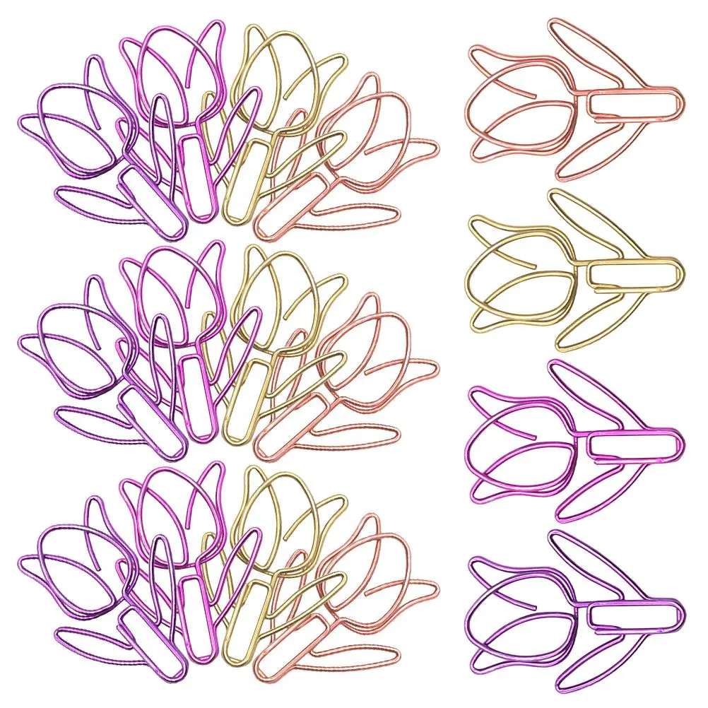40 Pcs Metal Tulip Paper Clips Cute Bookmarks Scrapbook Notes School Supplies Document Holders Small Clamps Office
40 Pcs Metal Tulip Paper Clips Cute Bookmarks Scrapbook Notes School Supplies Document Holders Small Clamps Office