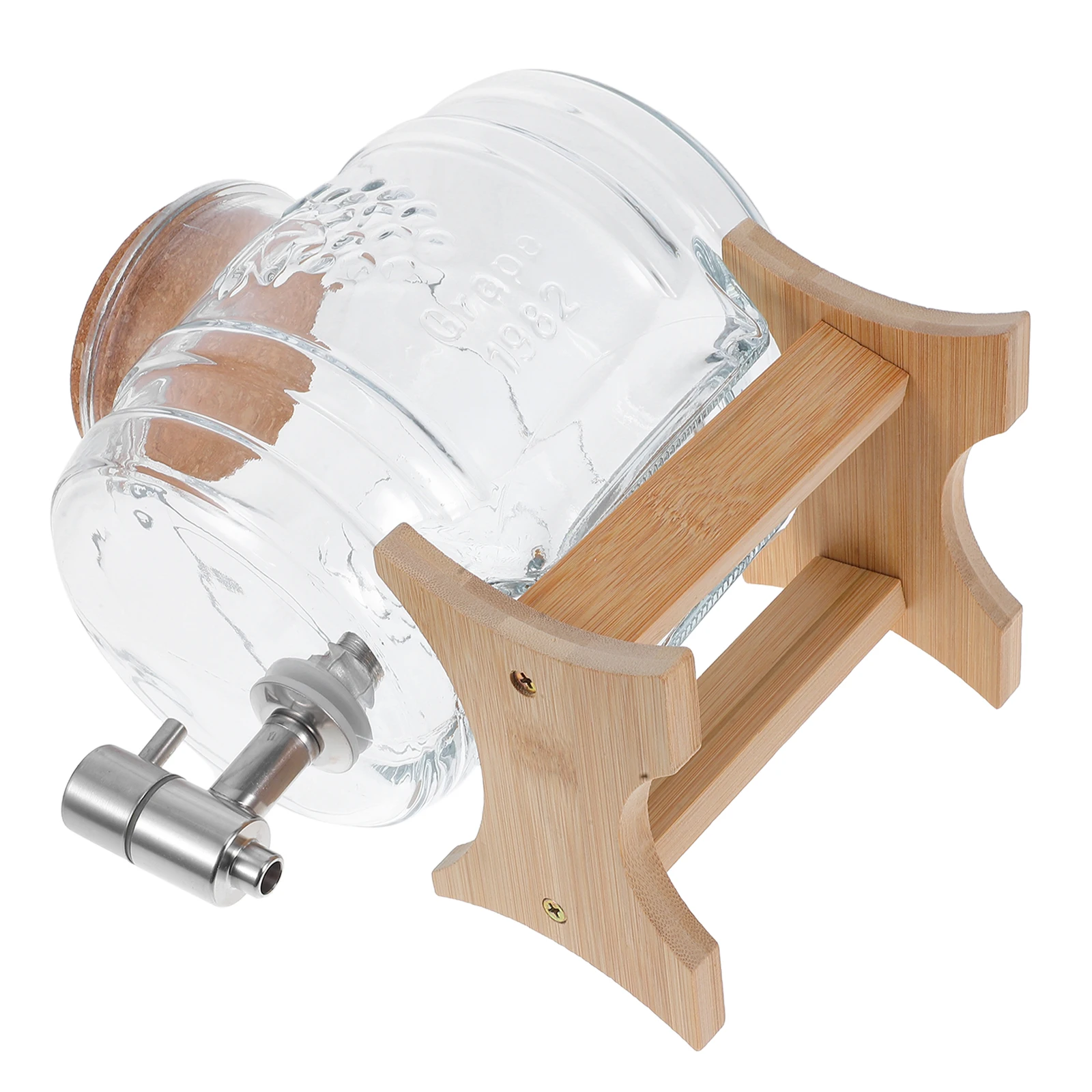 101oz Glass Barrel Beverage Dispenser Large Capacity Vintage Style Drink Storage Jar Pitcher Jug Lemonade Whiskey Wine
101oz Glass Barrel Beverage Dispenser Large Capacity Vintage Style Drink Storage Jar Pitcher Jug Lemonade Whiskey Wine