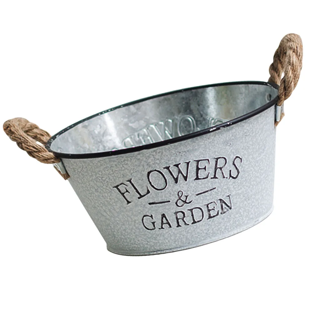 Iron Bucket for Gardening Home Pot Plant Tin Flower Bucket Durable Vintage Style Silver Rustic Metal Pail Utility
Iron Bucket for Gardening Home Pot Plant Tin Flower Bucket Durable Vintage Style Silver Rustic Metal Pail Utility