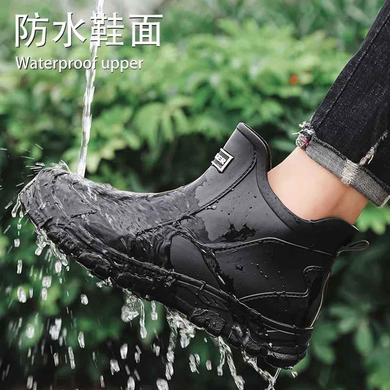 New Men'S Low-Top Casual Fashionable Waterproof Rain Boots, Outdoor Rain Boots, Work Chef Men'S Shoes, Flat Shoes
New Men'S Low-Top Casual Fashionable Waterproof Rain Boots, Outdoor Rain Boots, Work Chef Men'S Shoes, Flat Shoes